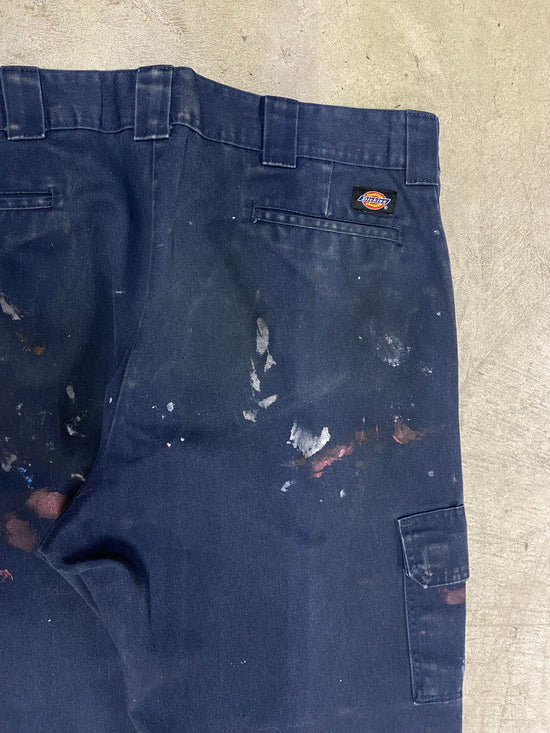 Y2K Dickies Paint Splatter Relaxed Work Pants Sz 38x32