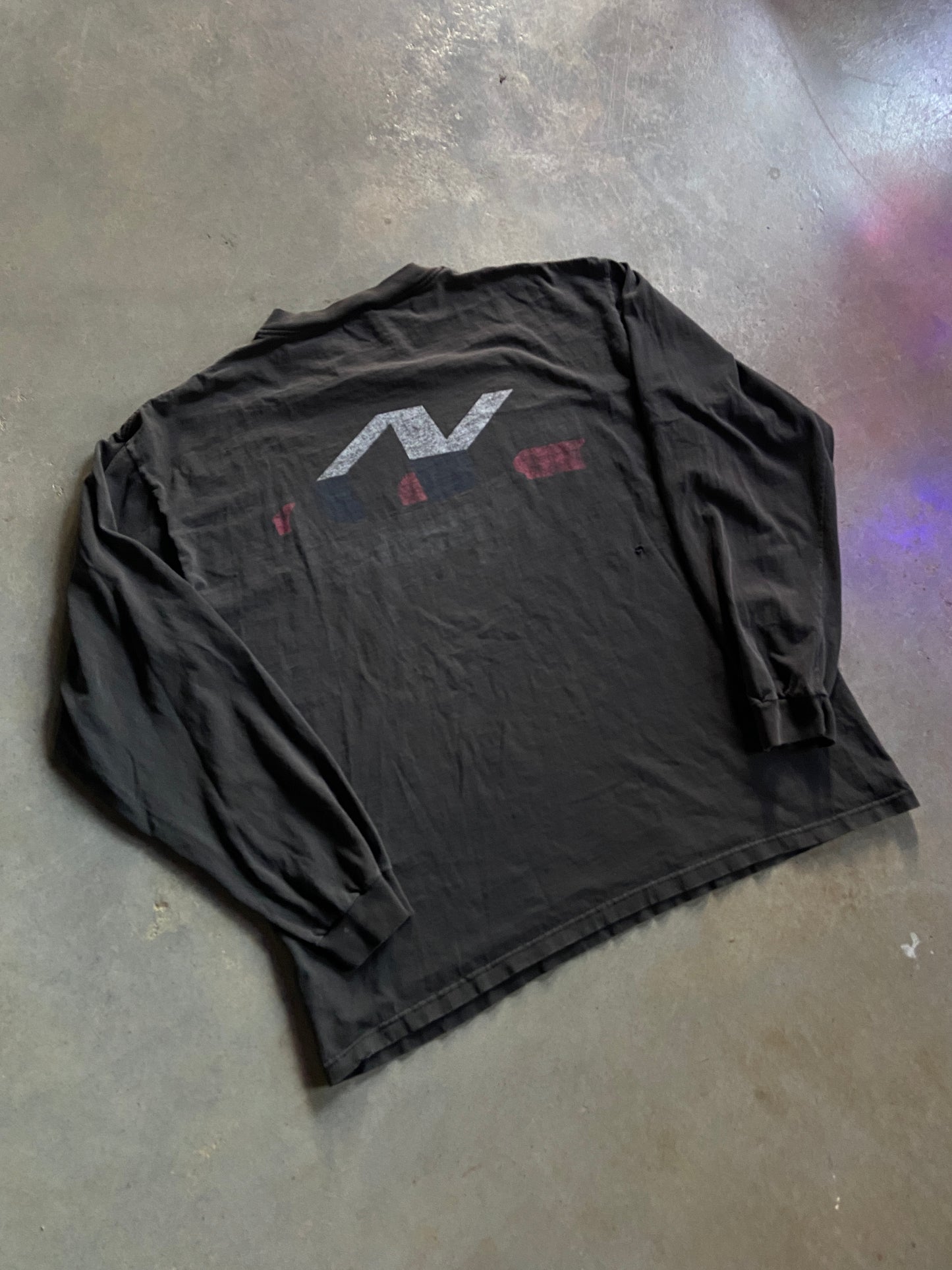 VTG Nautica Competition LS Faded Tee Sz XL