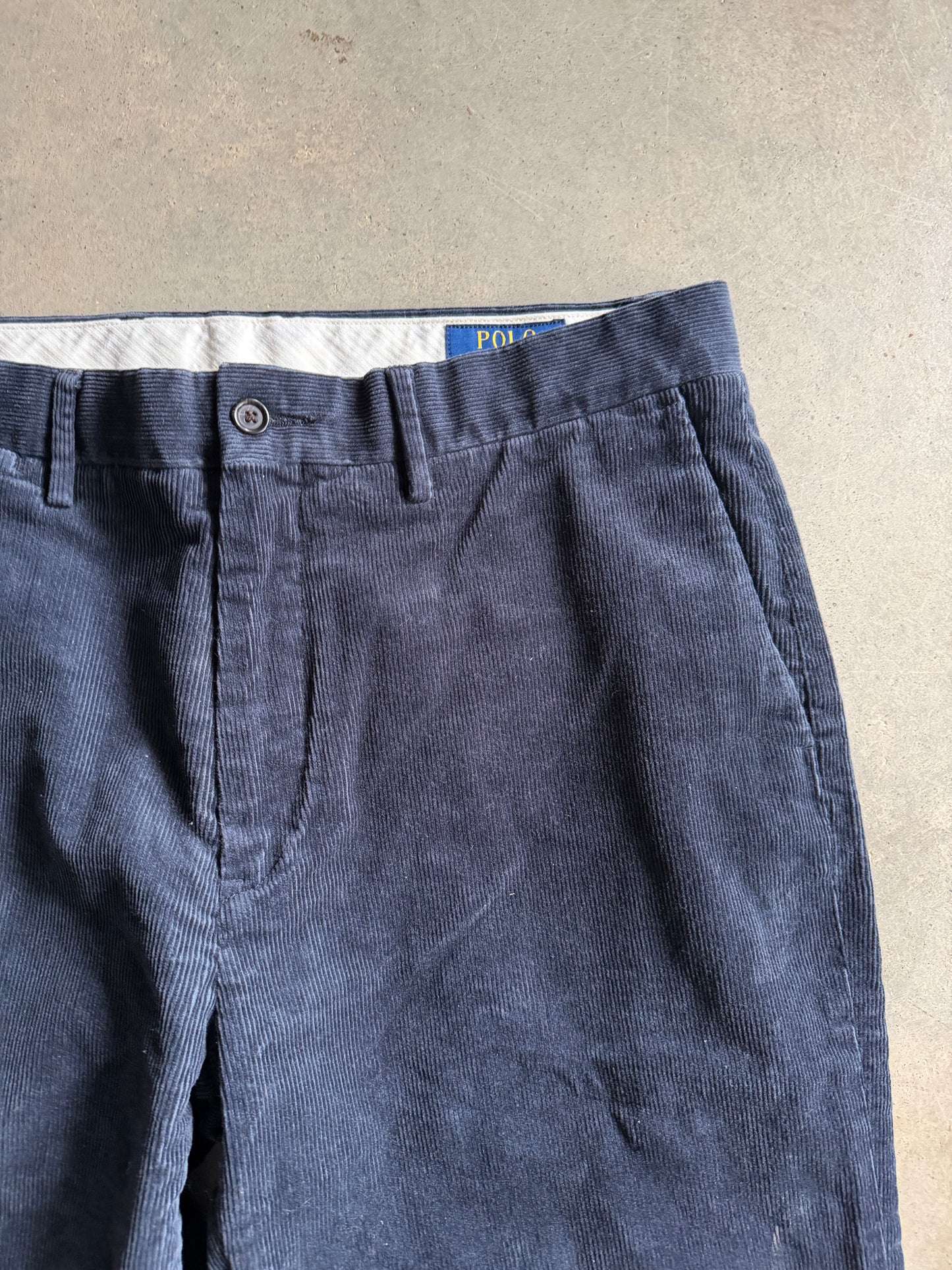Polo Ralph Lauren Navy Blue Corduroy Pants Sz 34x30