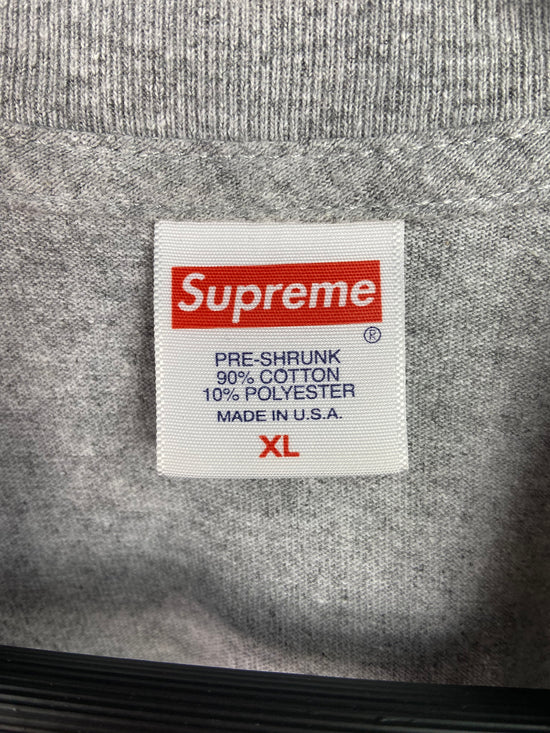 Supreme Spaghetti Heather Grey Tee Sz XL