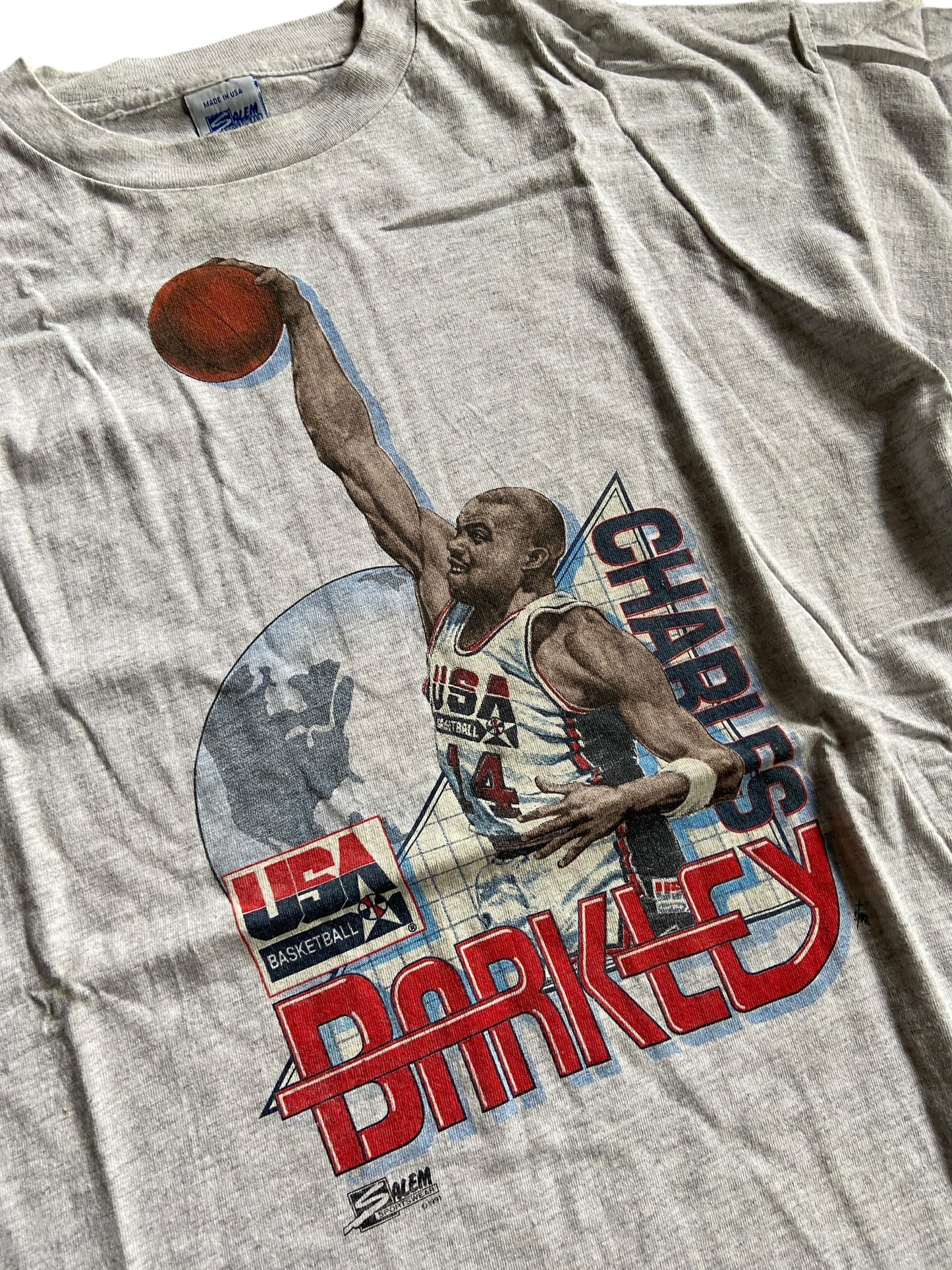 VTG Salem Team USA Charles Barkley Tee Sz L/XL