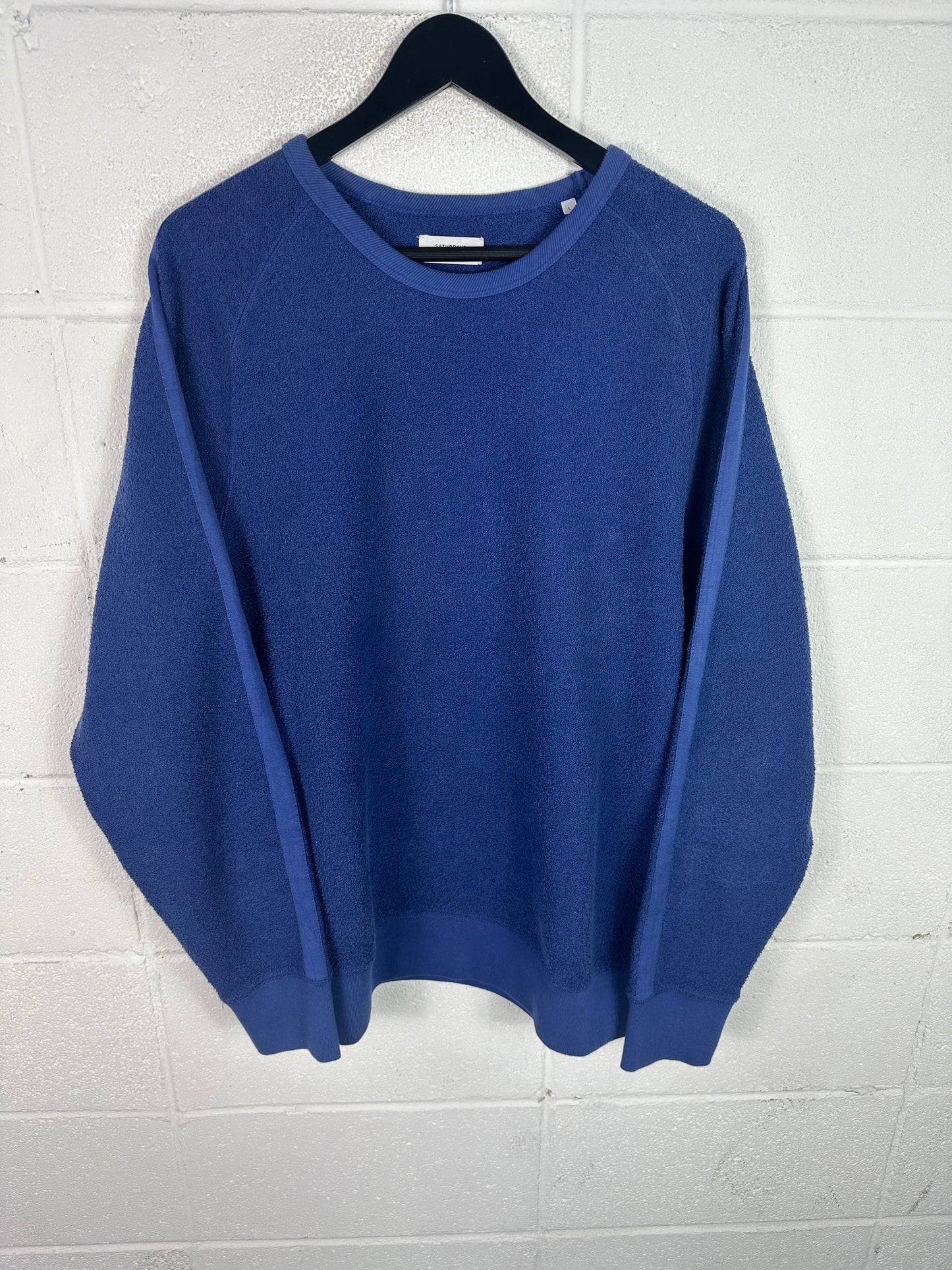 Saturdays NYC Reverse Terry Cloth Sweater Sz L