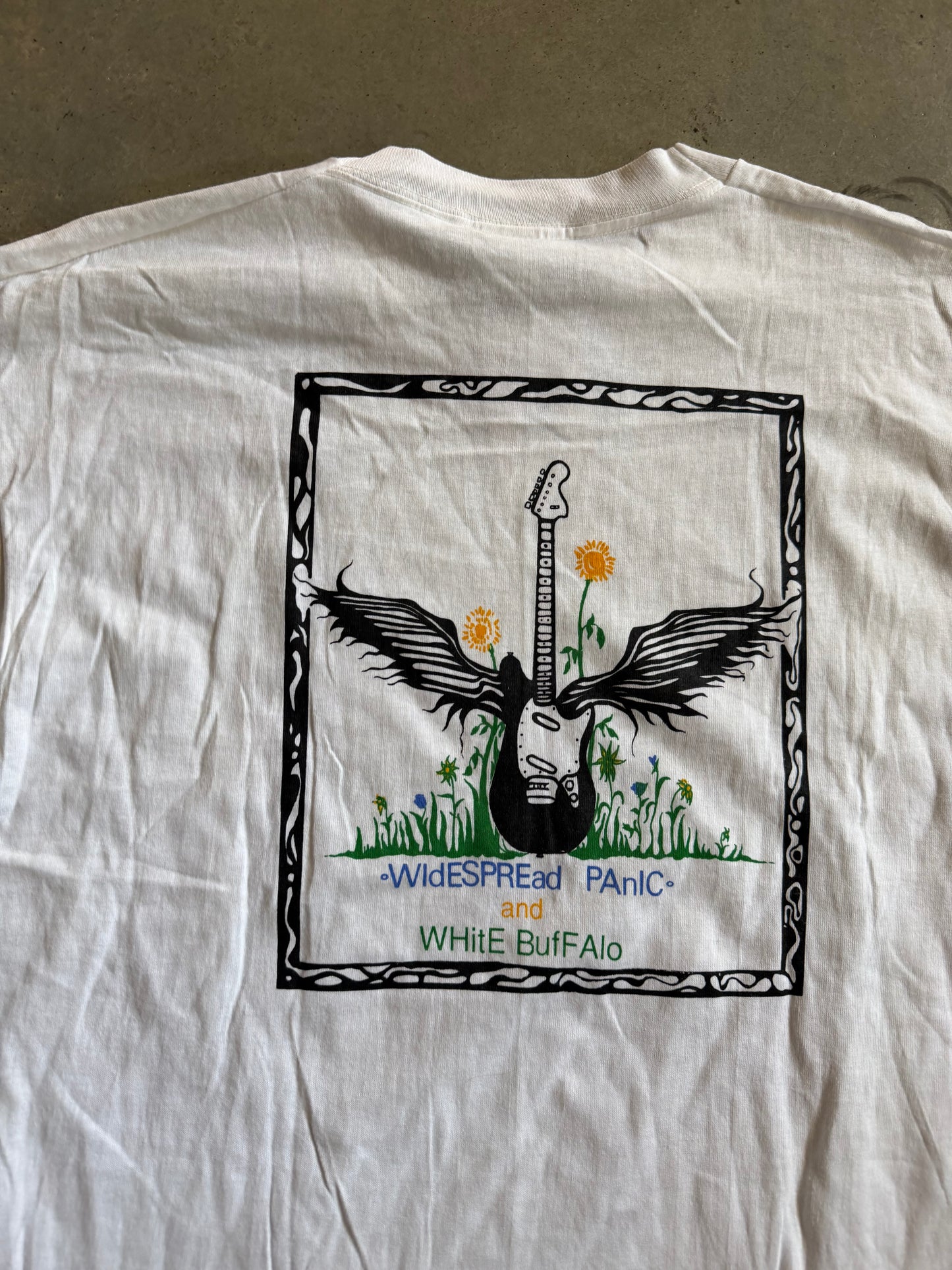 VTG Widespread Panic & White Buffalo Tee Sz XL
