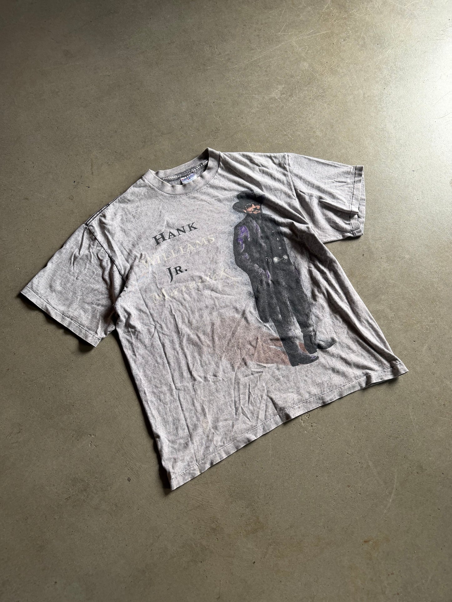 VTG Hank Williams Jr Maverick Tee Sz XL