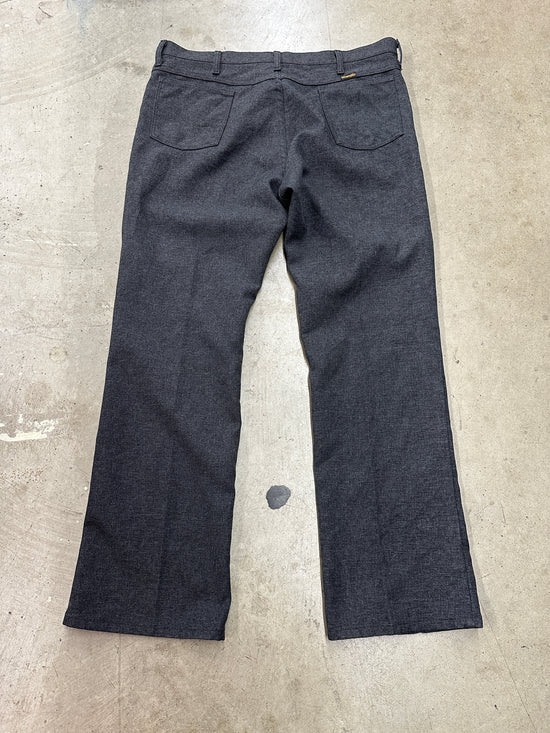 VTG Wrangler Black Polyester Jeans Sz 40x32