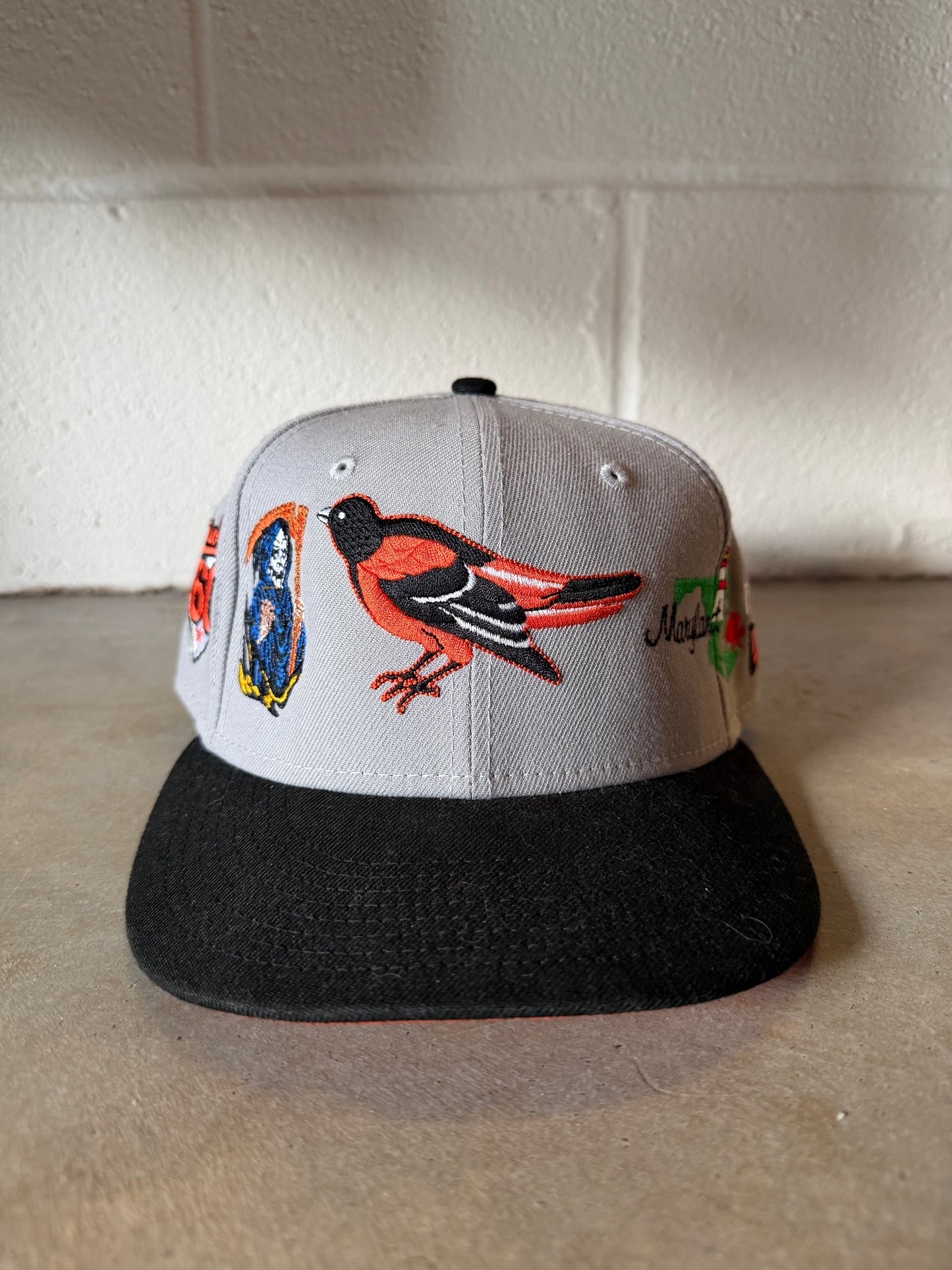 Lord Fubu Baltimore Orioles 5950s EWDIL Fitted Hat Sz 7 1/4