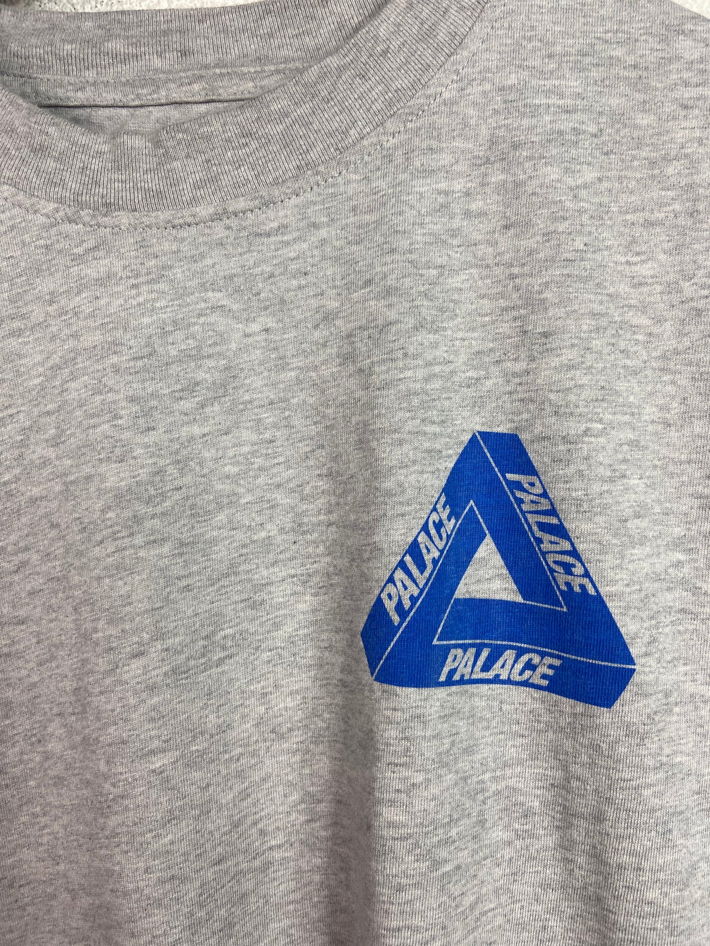 Palace Tri-Twister T-Shirt Grey Marl Sz Large