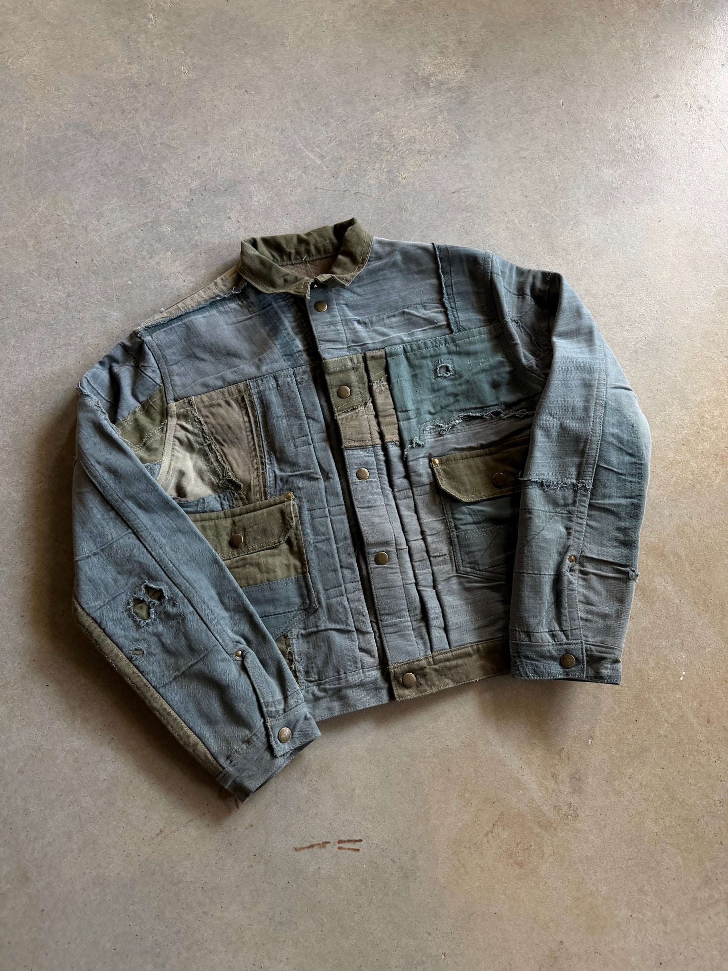 Reworked david turner Hot Crust Zombie Type 2 Jacket Sz M