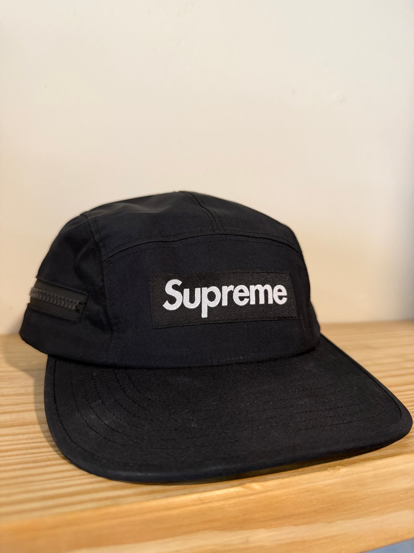 Supreme Gore-Tex Zip Pocket Camp Black 2025 Cap