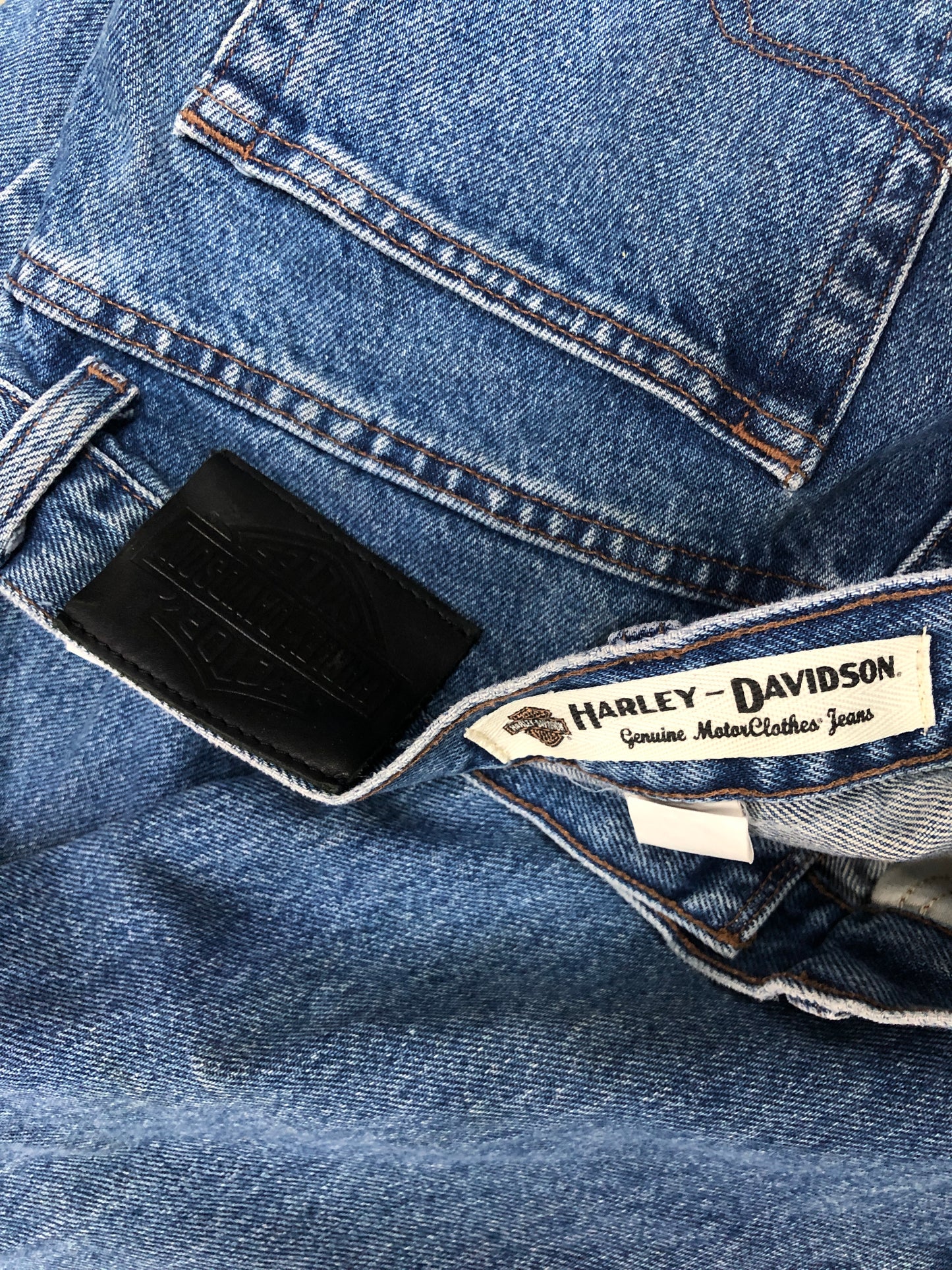 VTG Harley Davidson Relaxed Fit Blue Denim Jeans Sz 32x32