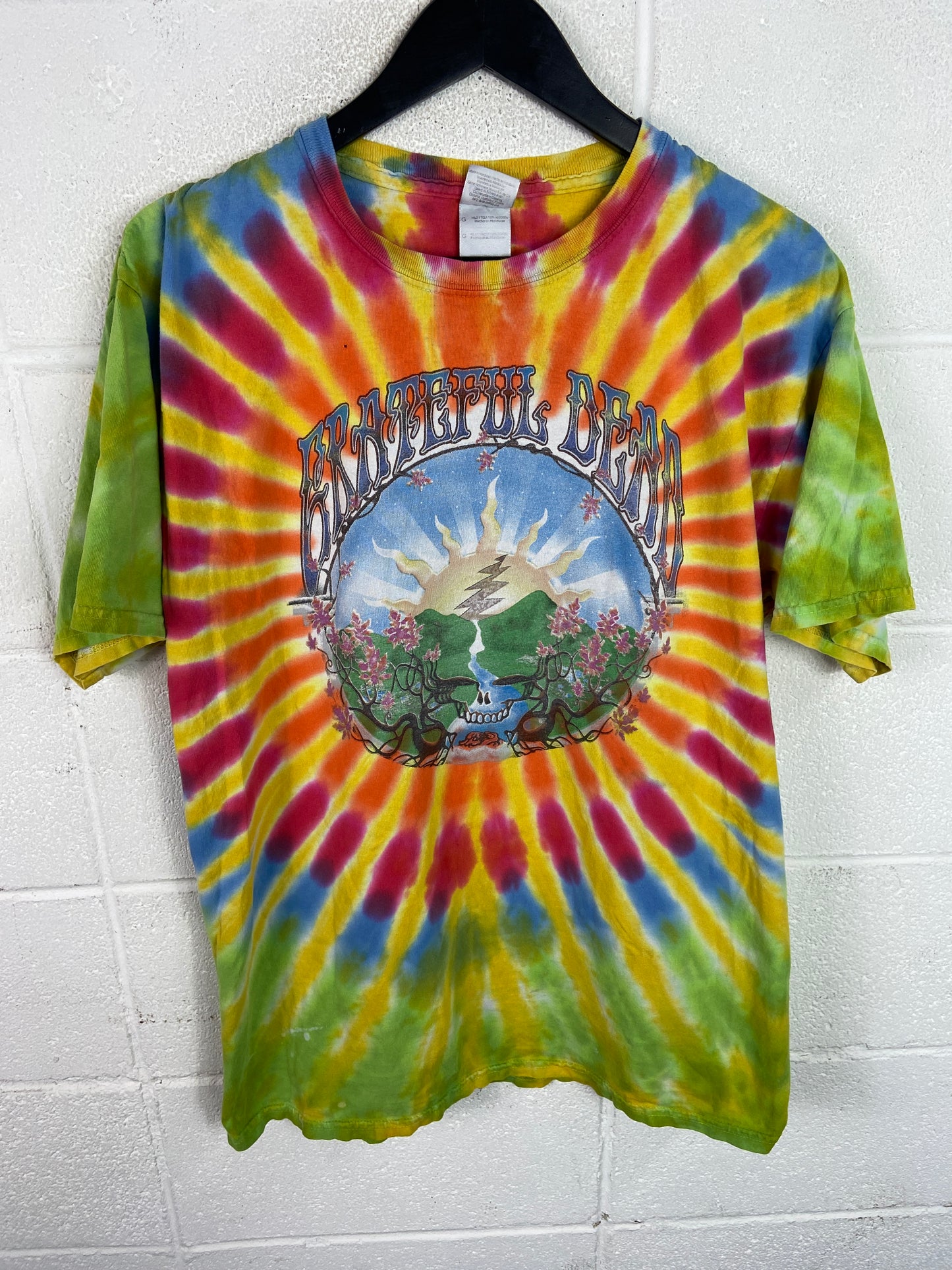 Grateful Dead Waterfall Print Tee Sz L