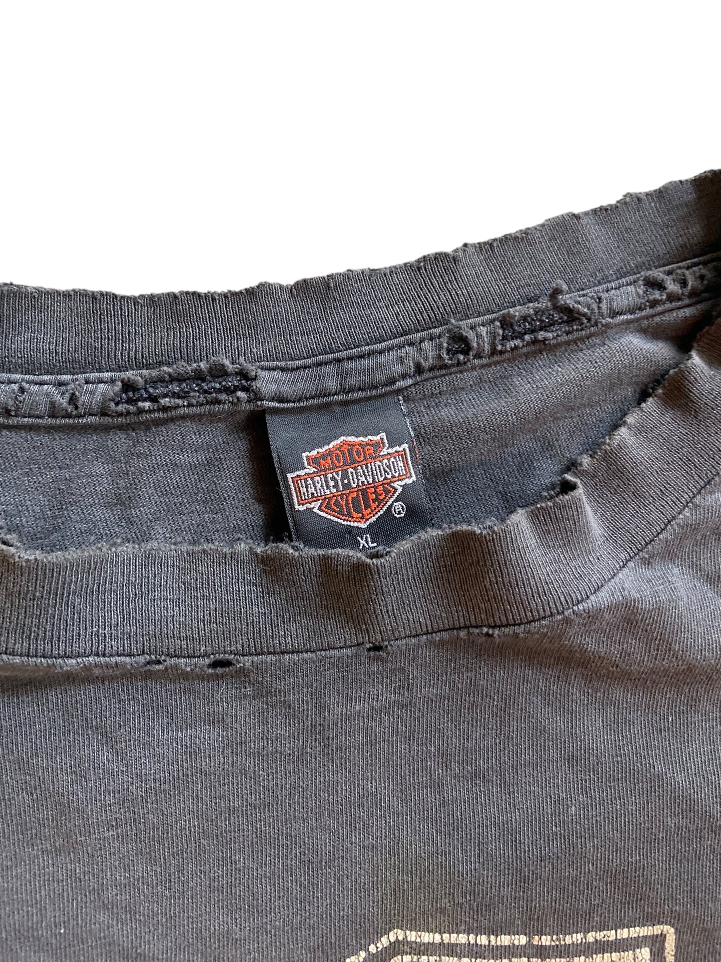 VTG Thrashed Harley Davidson Black Hills Tee Sz XL
