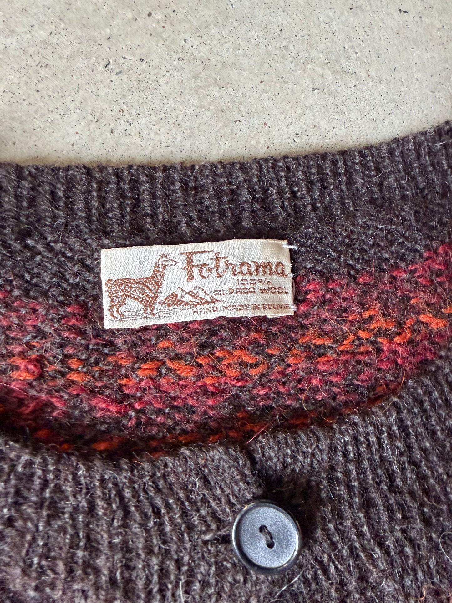 VTG Fotrama Brown/Orange Sweater Sz L/XL
