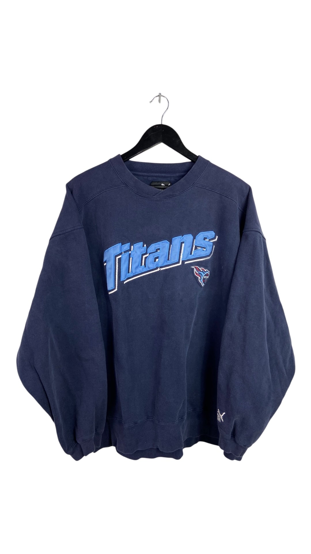 Y2K Tennessee Titans Puma Navy Crewneck Sz XL