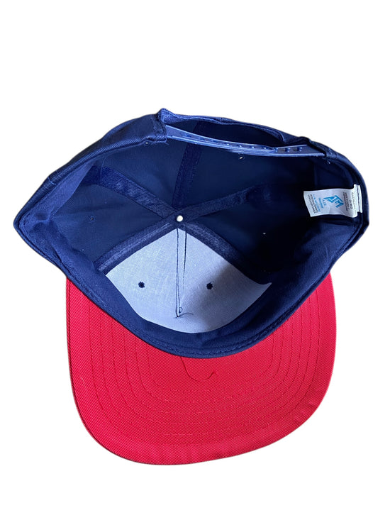 VTG AJM Navy Blue/Red Snapback Hat
