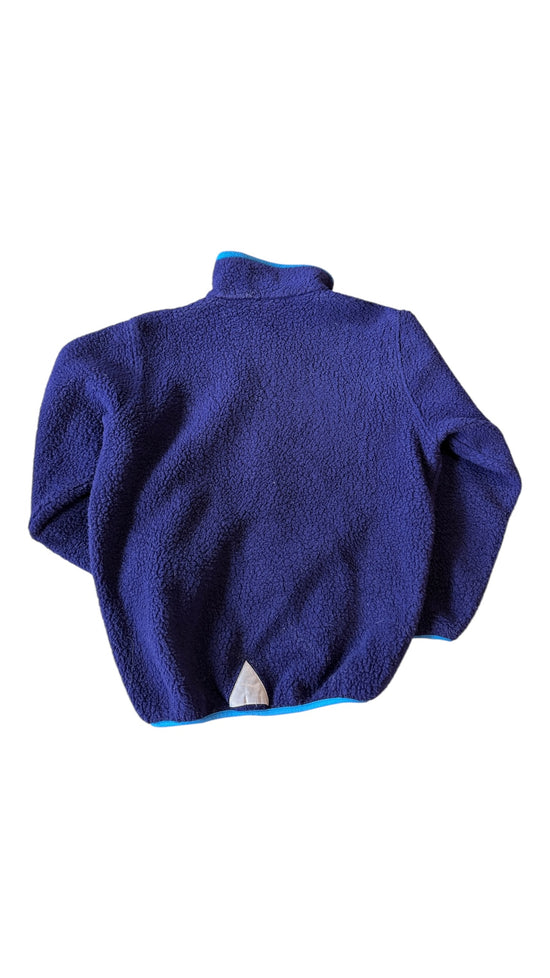 VTG LL Bean Purple Deep Pile Fleece Jacket Sz M