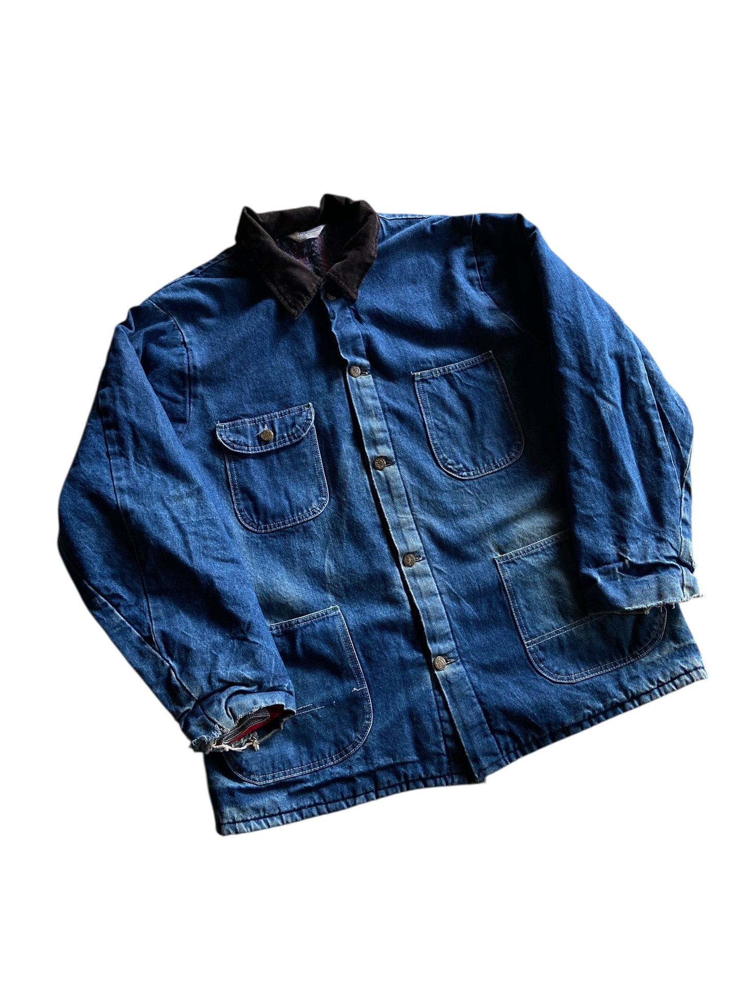 VTG Key Imperial Denim Chore Jacket Sz XL/2XL
