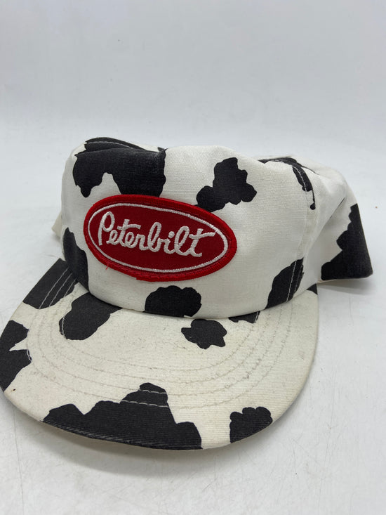 Vintage Peterbilt Cowprint Snapback Hat