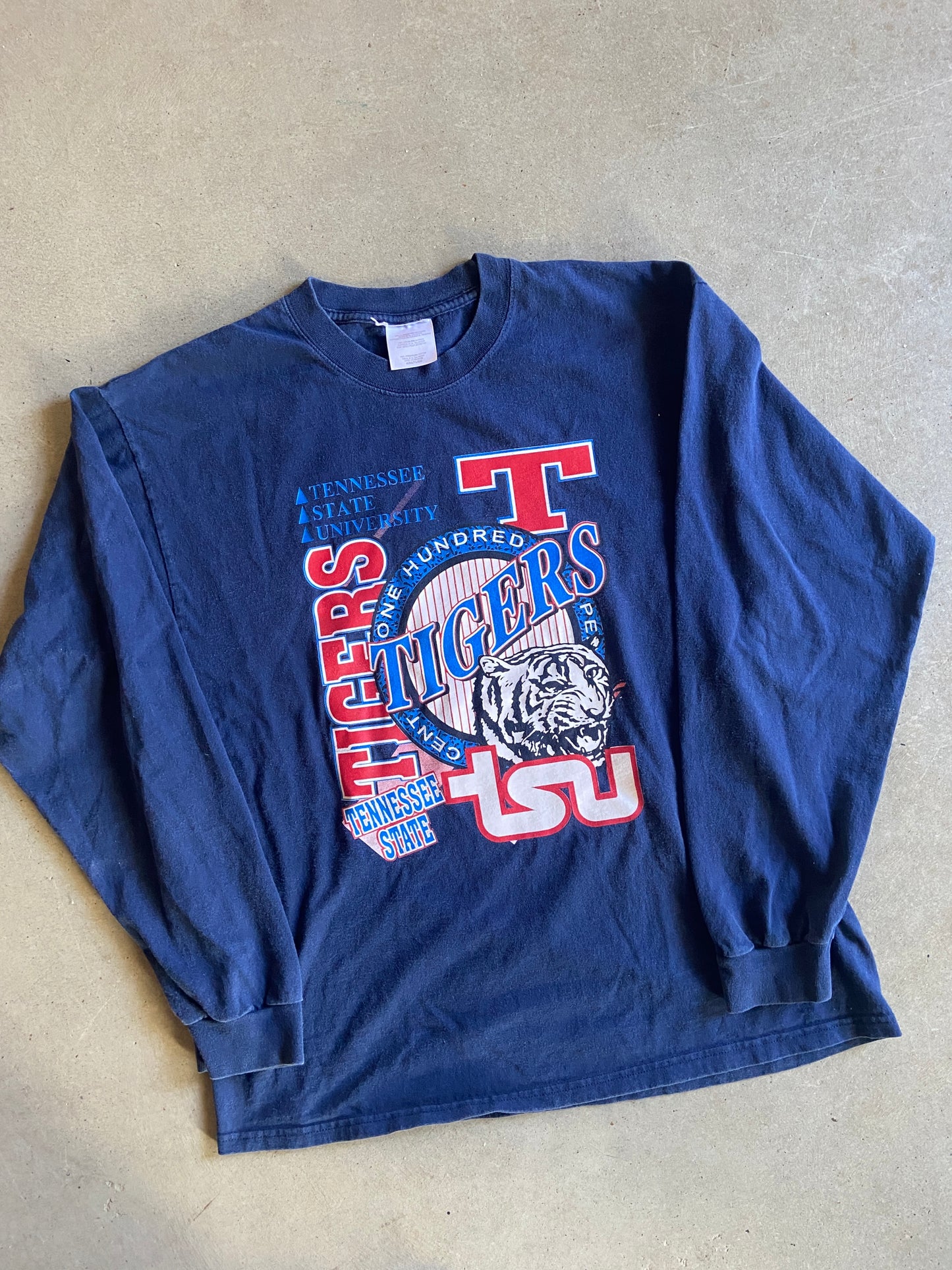 VTG Tennessee State University Tigers L/S Tee Sz L