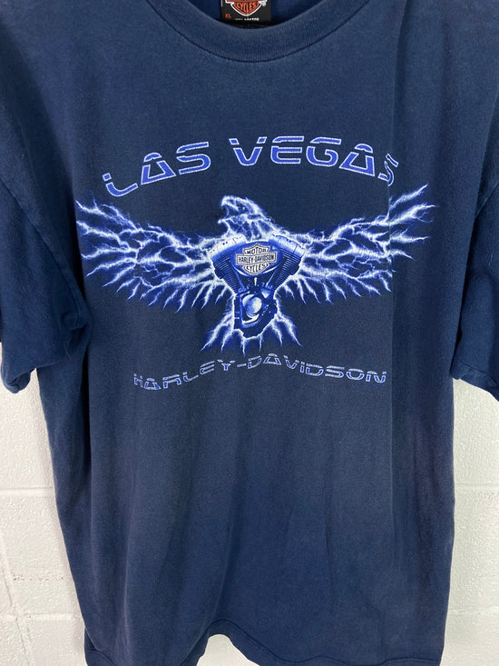 VTG Harley Davidson Las Vegas Graphic Tee Sz L