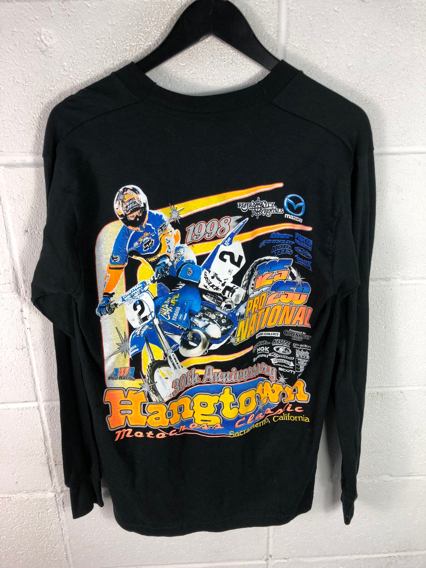 VTG Hangtown Motocross Graphic L/S Tee Sz Med