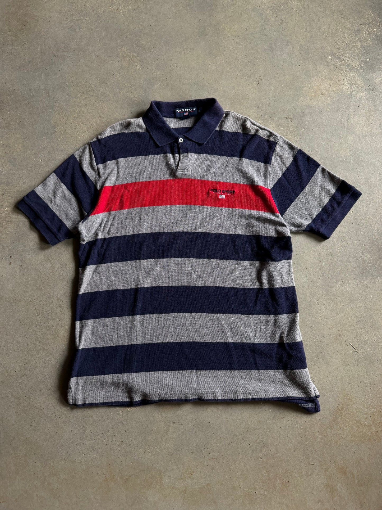 VTG Polo Sport Multicolor Polo Shirt Sz XL