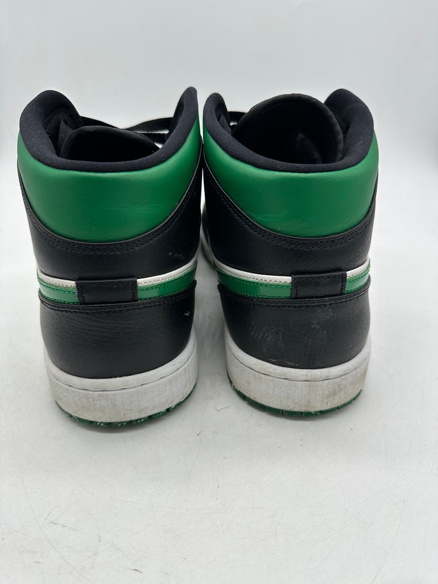 Preowned Jordan 1 Mid Green Toe Sz 13M/14.5W 554724-067