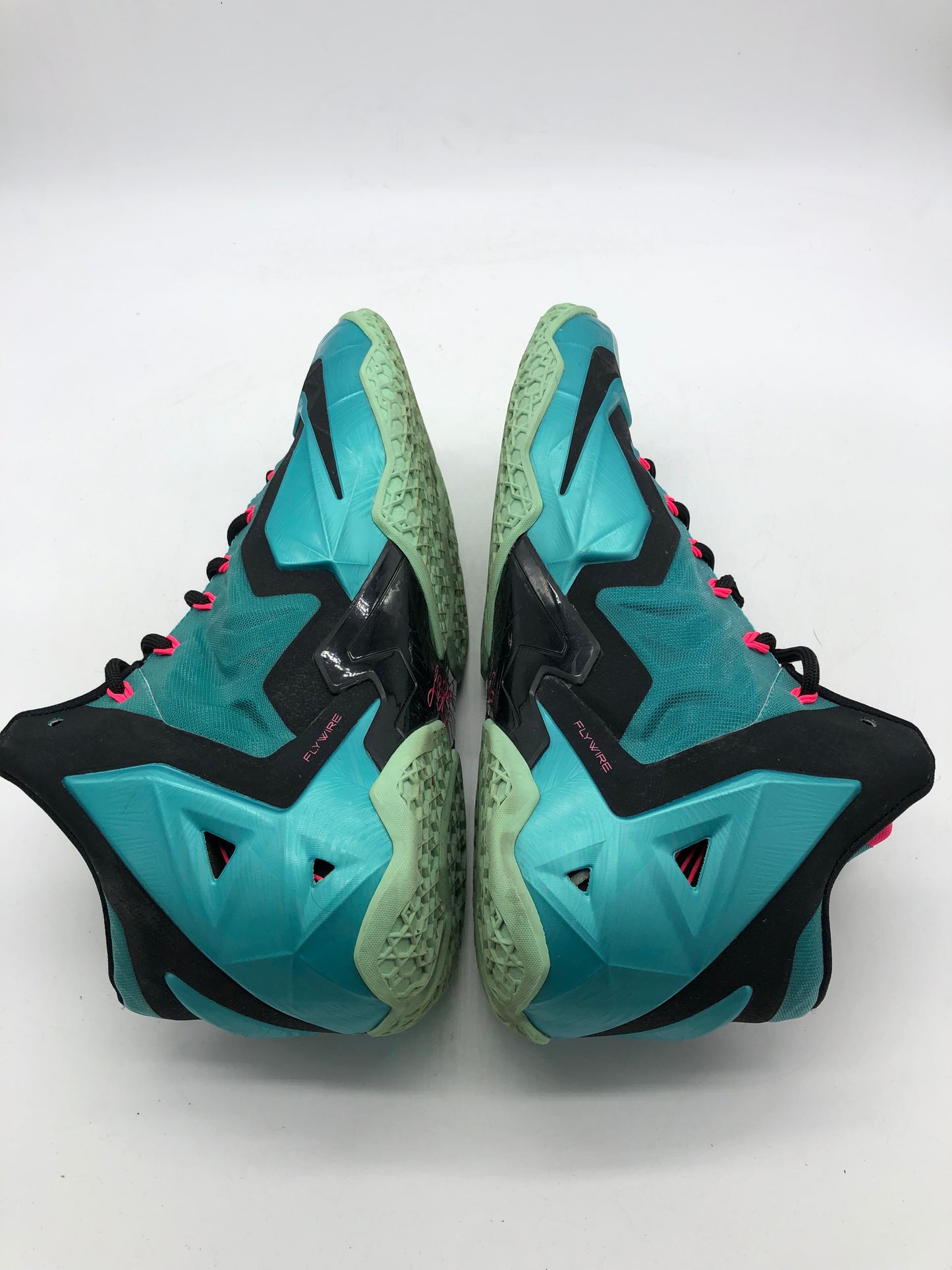 Preowned Nike LeBron 11 South Beach Sz 10M/11.5W 616175-330