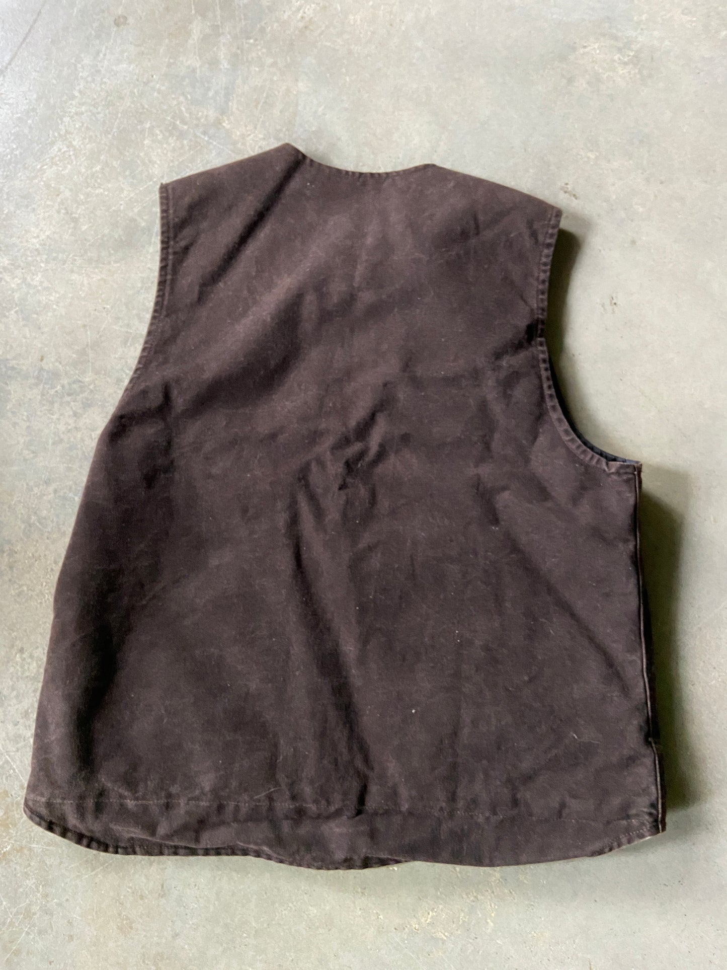 Carhartt Brown V23 DK8 Work Vest Sz Large