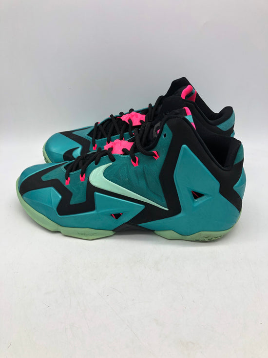 Preowned Nike LeBron 11 South Beach Sz 10M/11.5W 616175-330