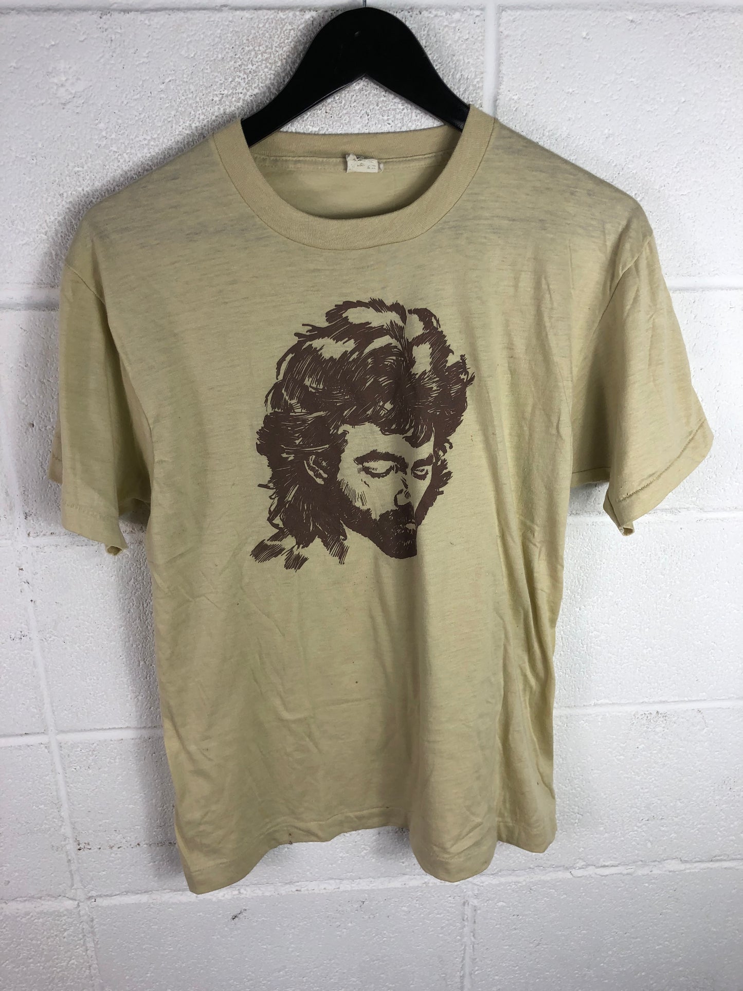 VTG 1986 Garry Morris Plain Brown Wrapper Music Tee Sz M