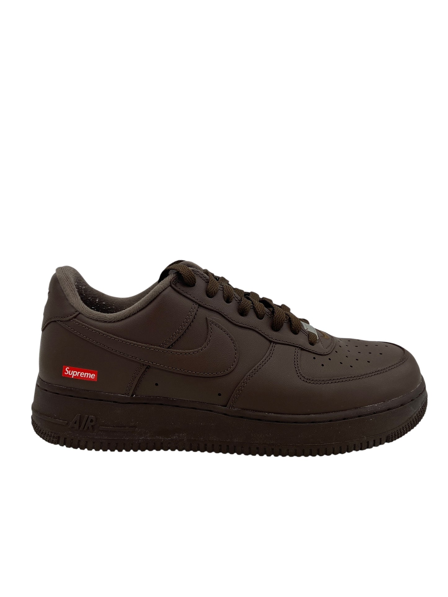 Preowned Nike Air Force 1 Low Supreme Baroque Brown Sz 10M/11.5W