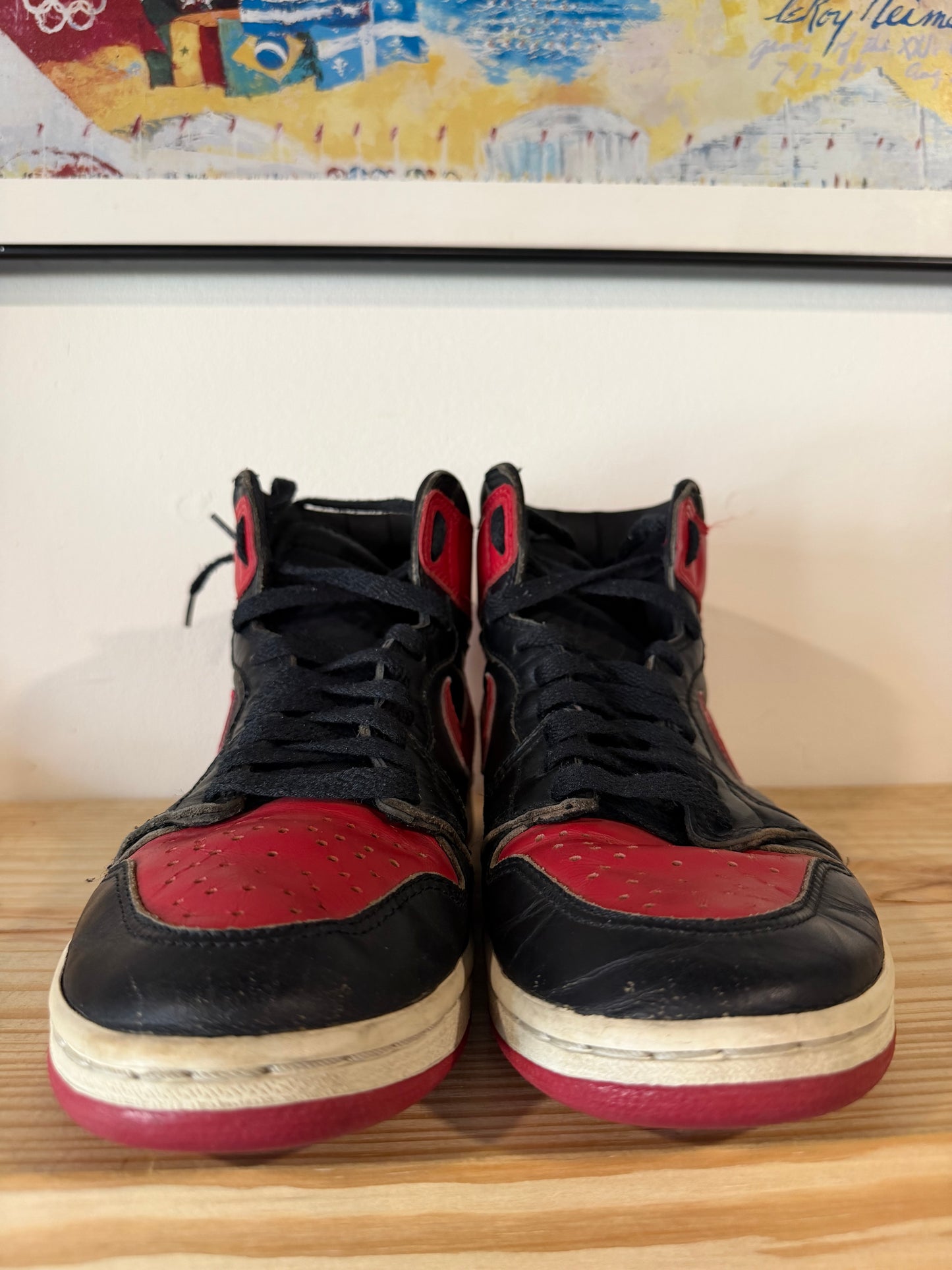 Preowned 1994 Air Jordan 1 "Bred" Sz 8M/9.5W