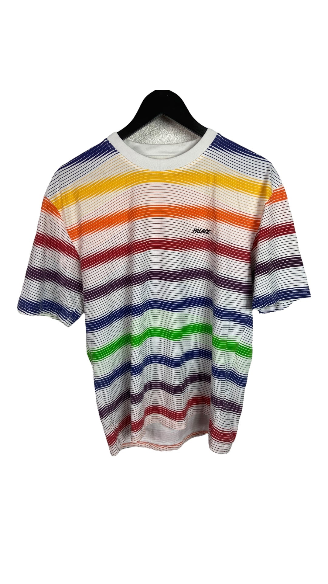 Palace Multicolor Striped Tee Sz M