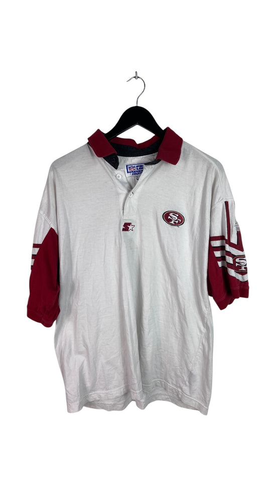 VTG San Francisco 49ers Starter Pro Line Polo Shirt Sz L/XL