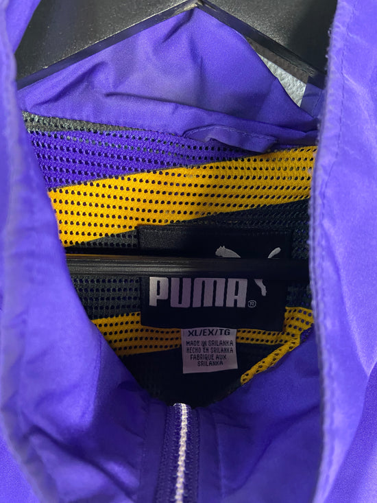 VTG Puma Minnesota Vikings Purple Track Jacket Sz XL