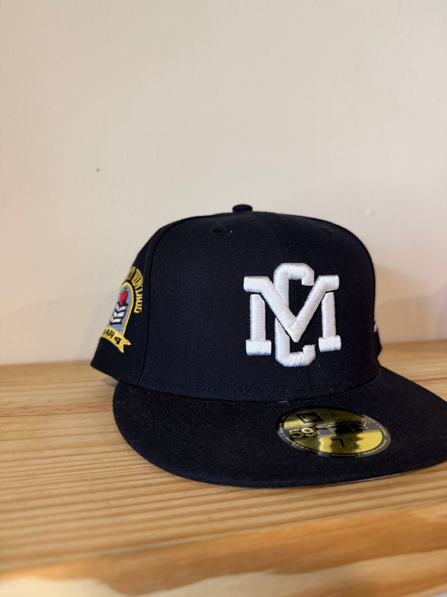 Music City Vintage Mystic Navy Fitted Hat Sz 7 1/8