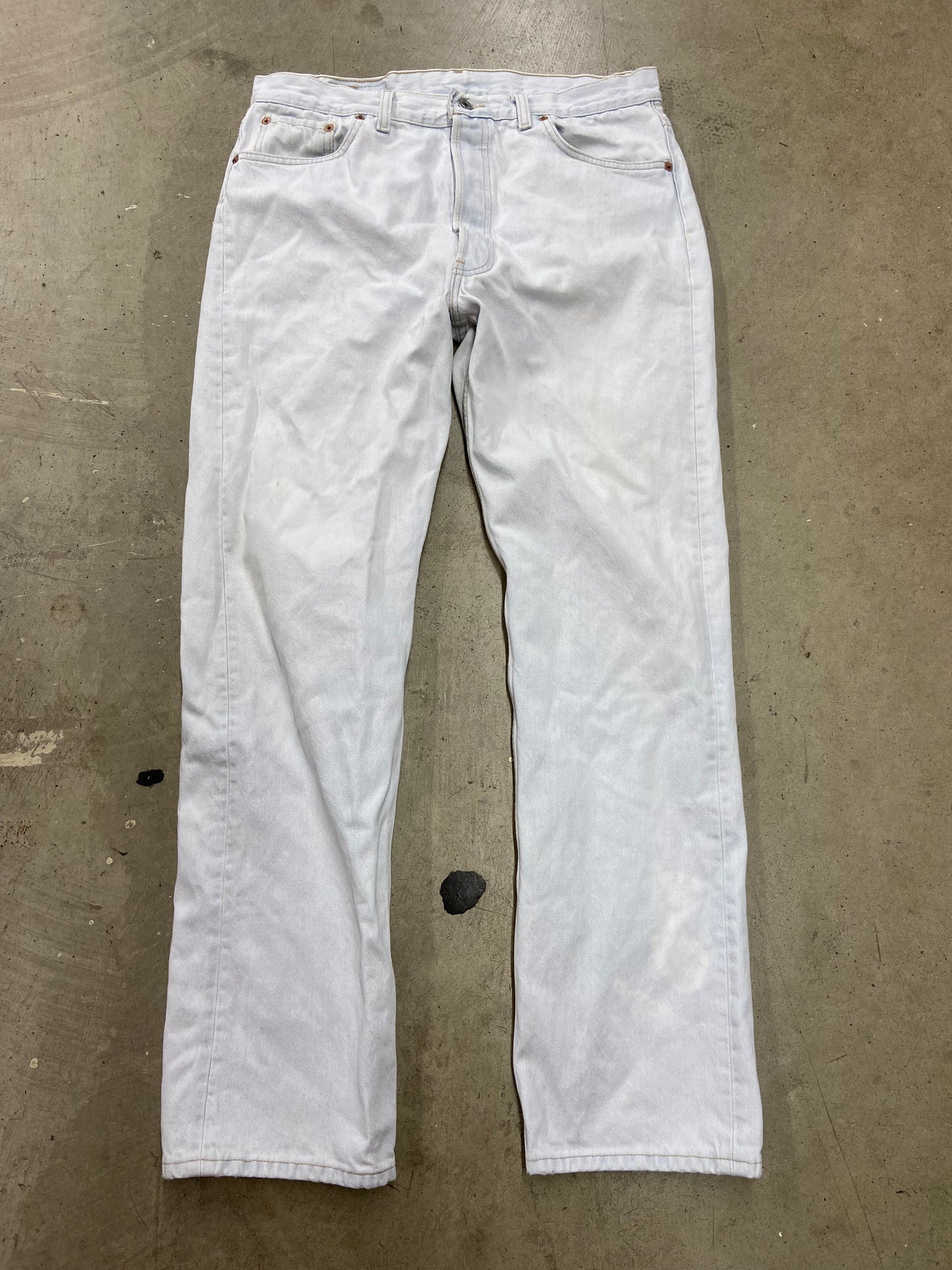 VTG Levi’s 501 White Wash Jeans Sz 36x32