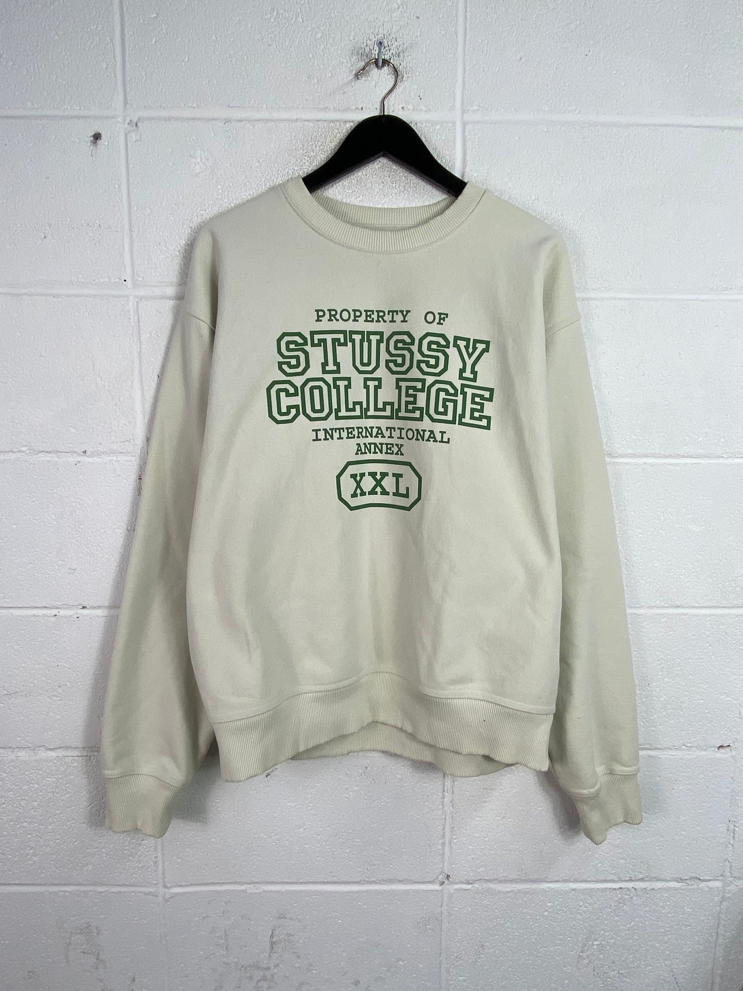 "Property Of" Stussy Crewneck Sz L