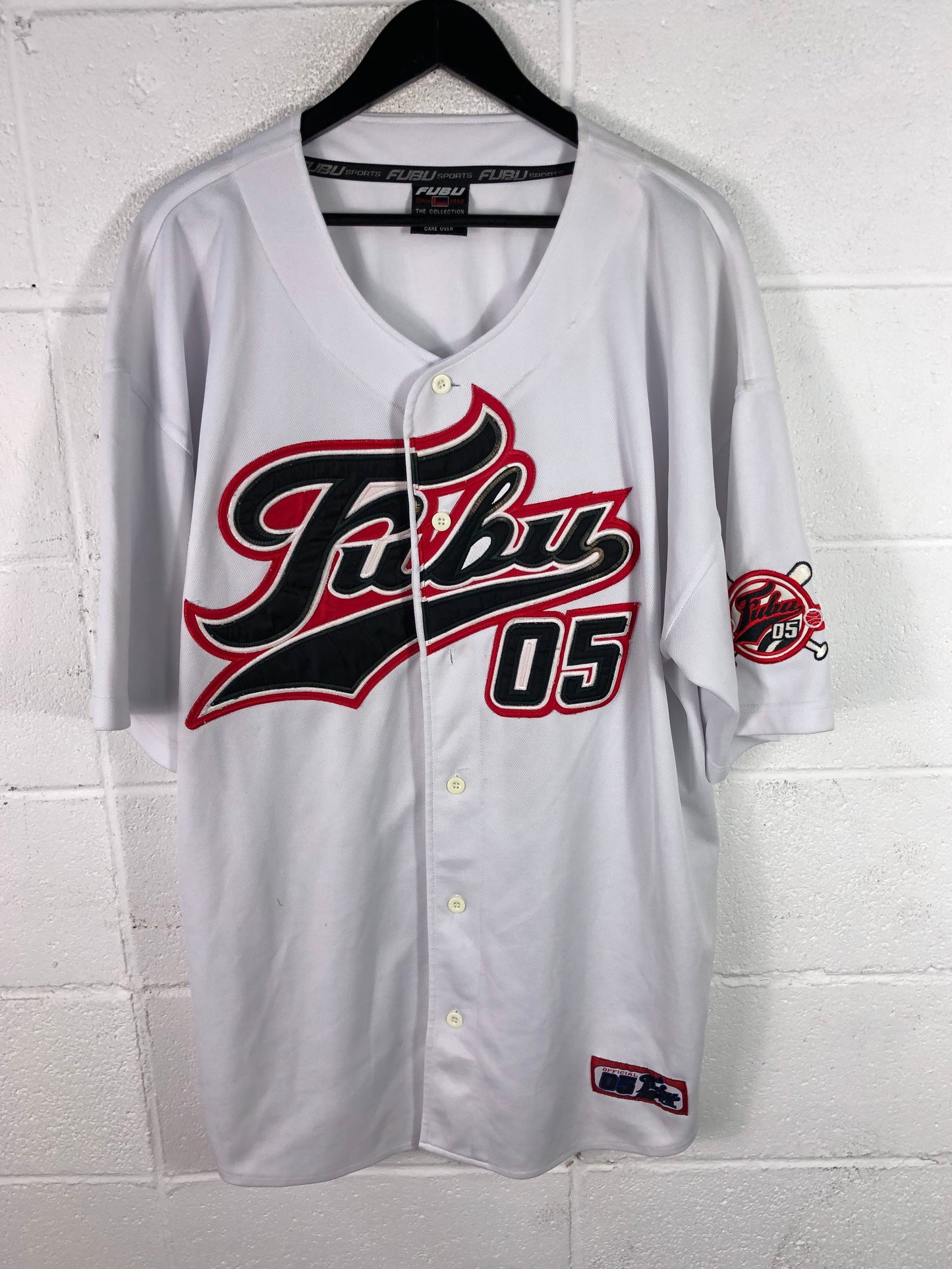 VTG Y2k Fubu The Collection Baseball Jersey Sz XL