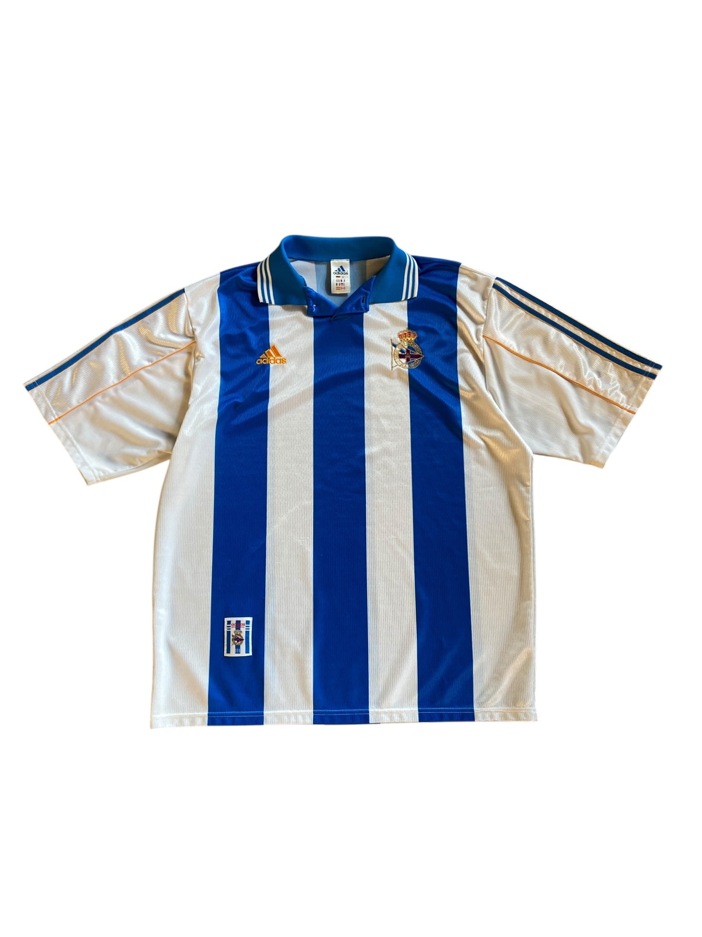 VTG Adidas Real Cub Deportivo La Coruna Soccer Jersey Sz XL