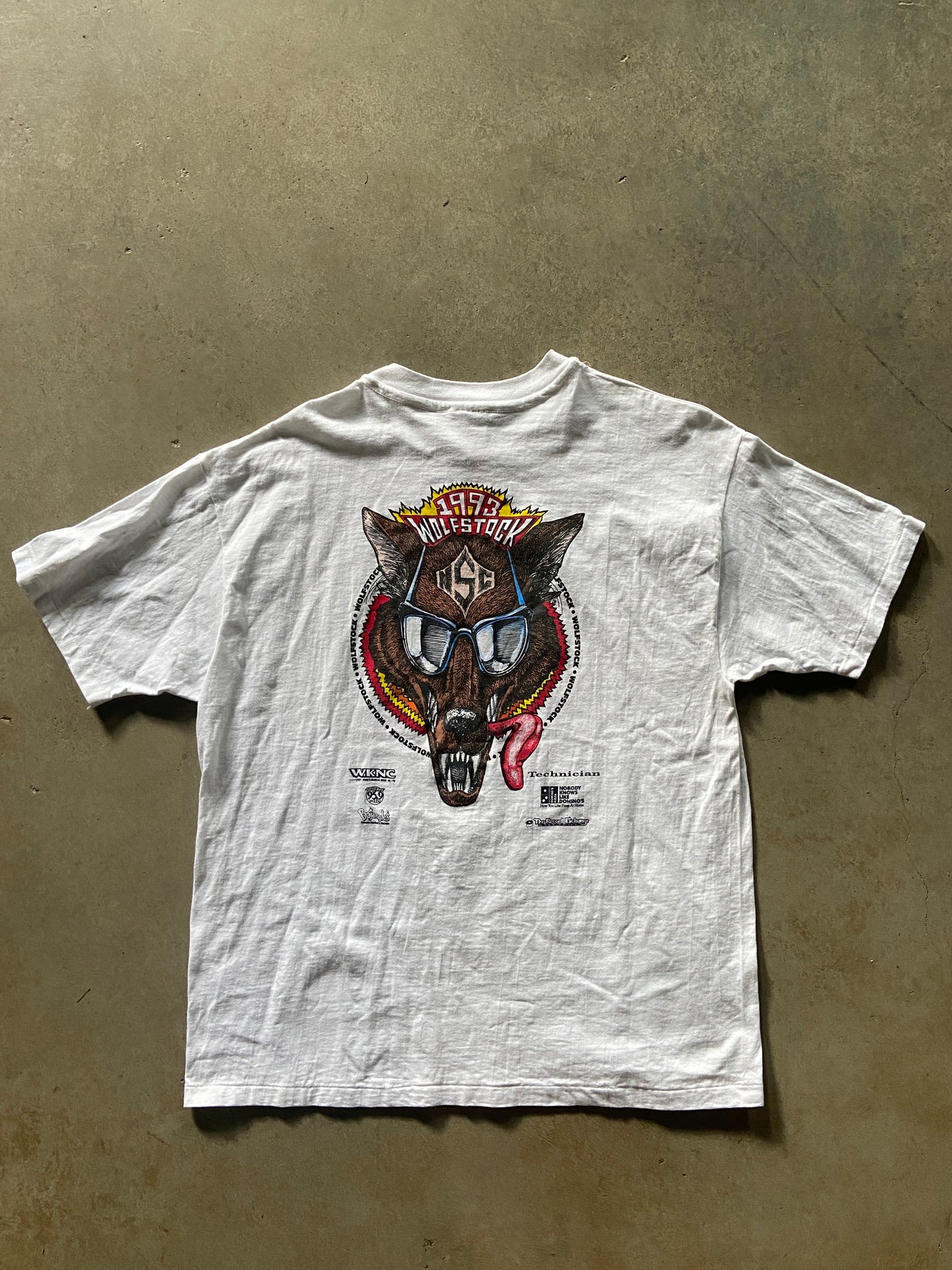 VTG WolfStock 1993 Tee Sz XL