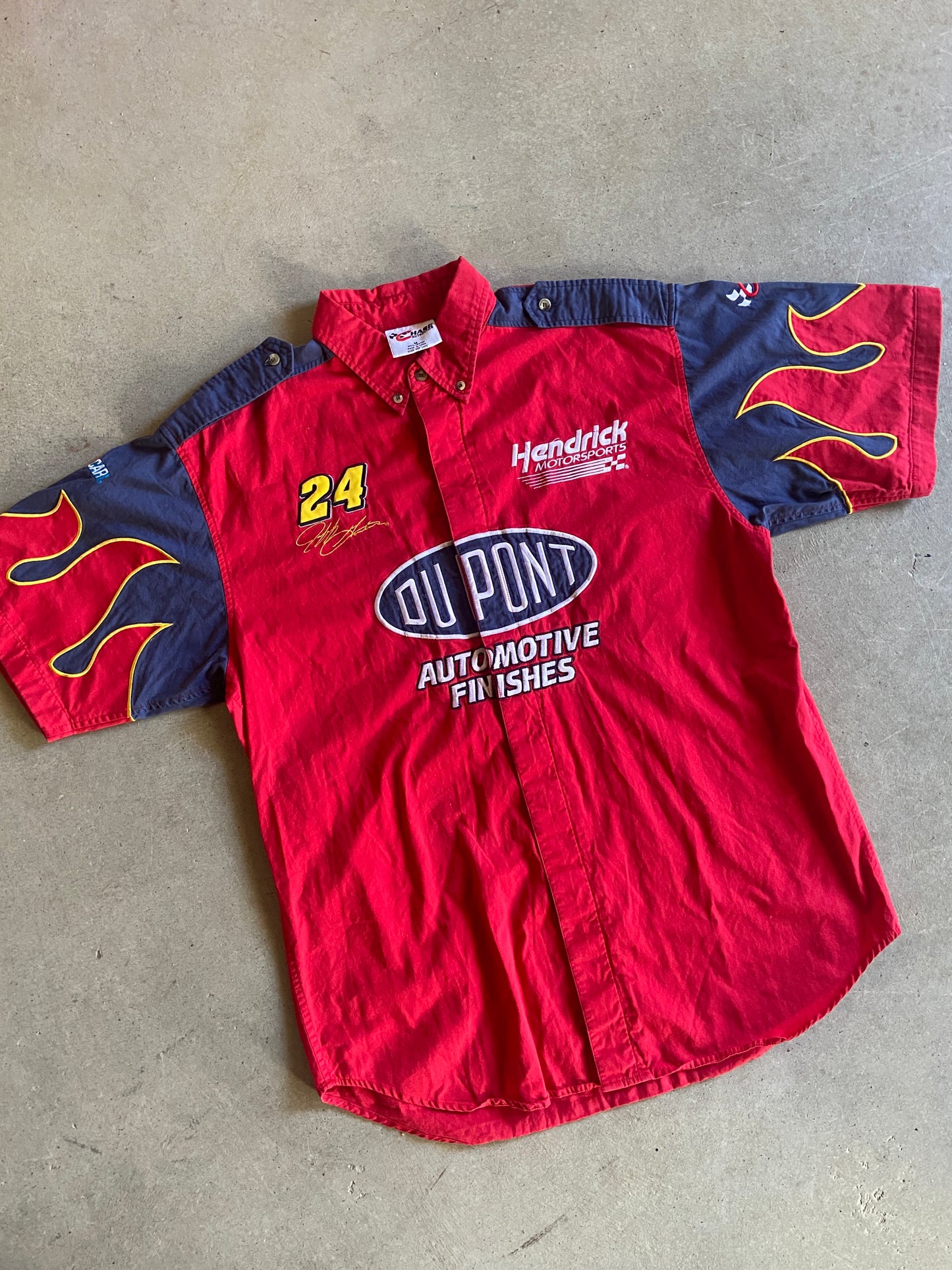 VTG Jeff Gordon Pit Crew Shirt Sz M