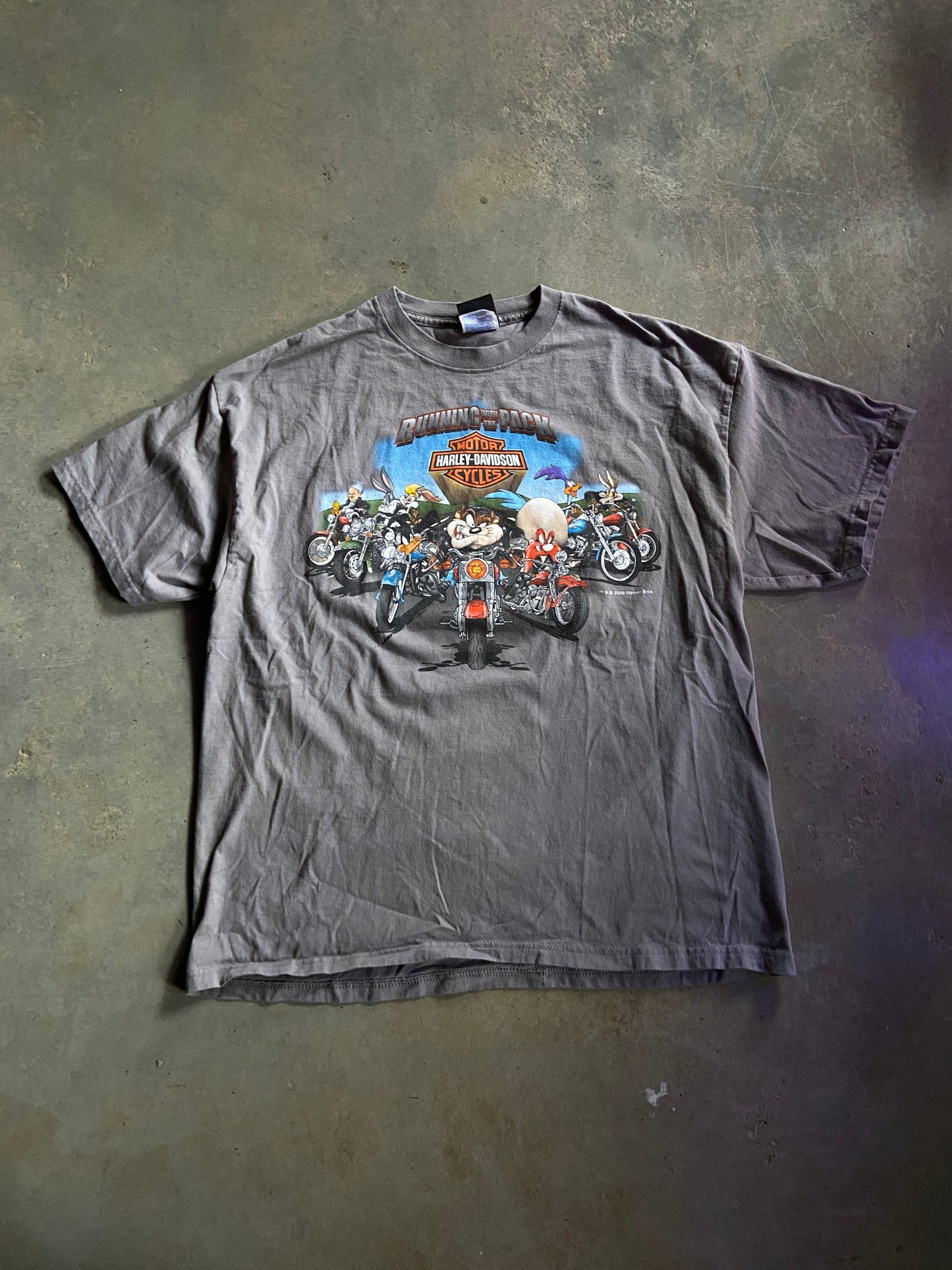 VTG Looney Tunes Harley Davidson Tee Sz XL