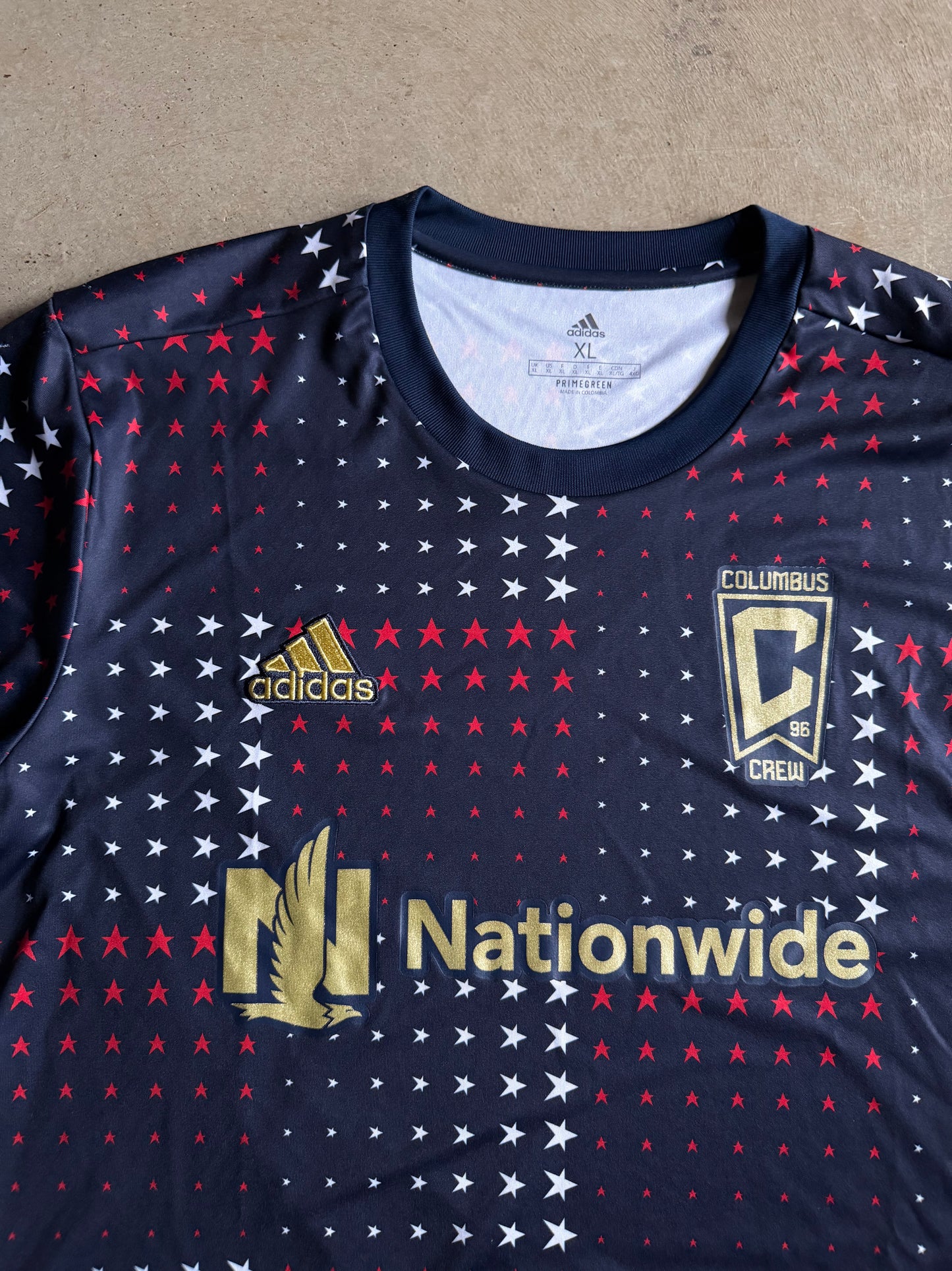 Columbus Crew Nationwide Adidas Soccer Jersey Sz XL