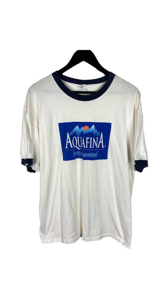 VTG Aquafina Ringer Tee Sz XL