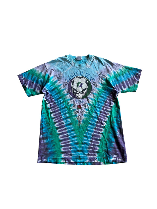 VTG Grateful Dead Playin In The Field Liquid Blue Tee Sz XL