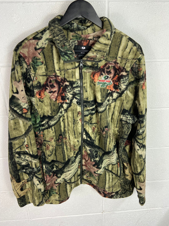 Mossy Oak Breakup Camo Fleece Jacket Sz XL