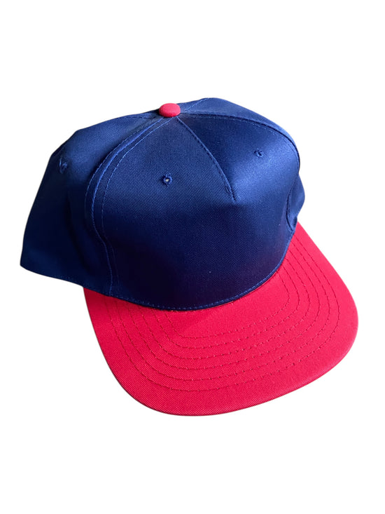 VTG AJM Navy Blue/Red Snapback Hat