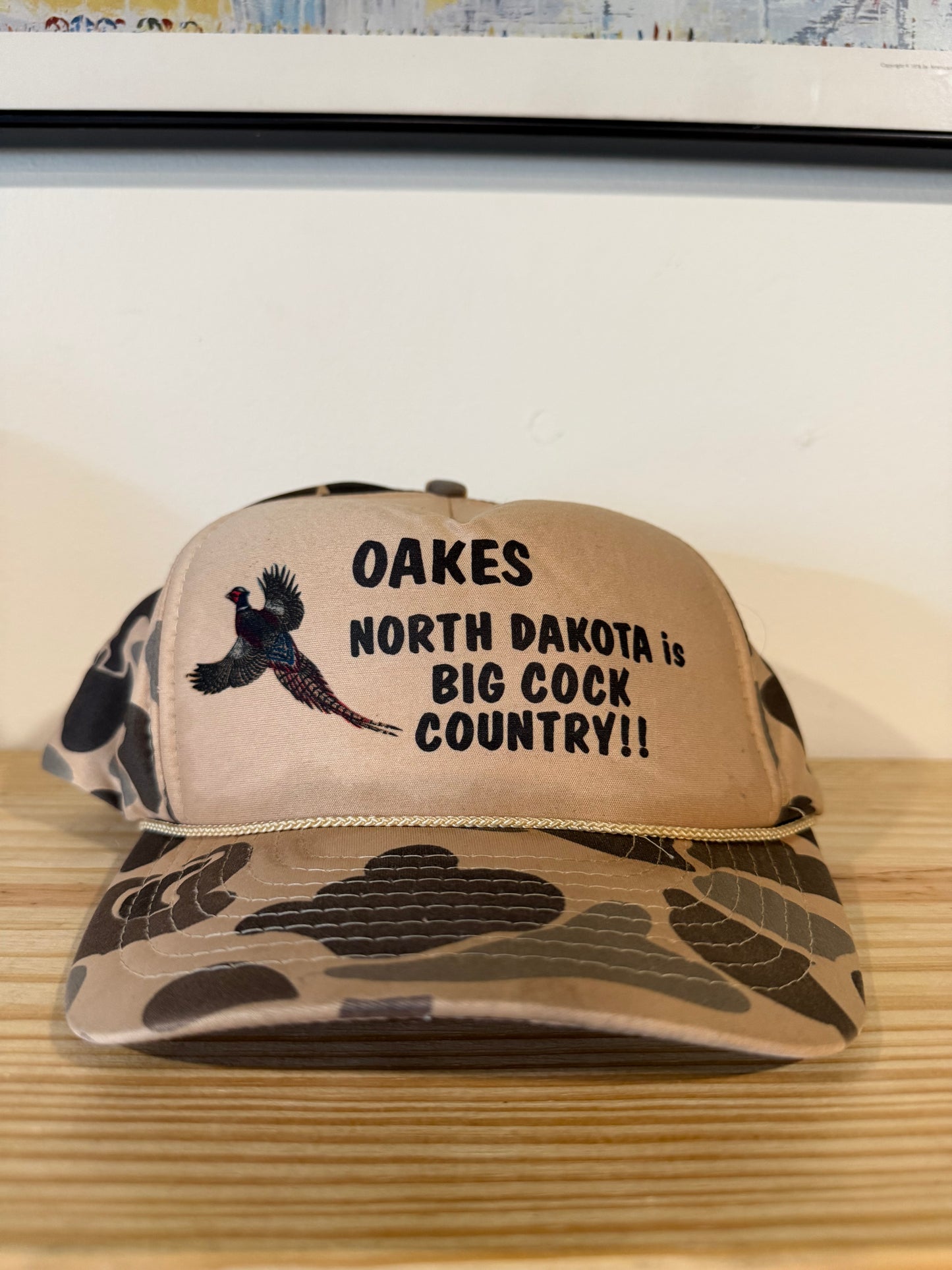 VTG North Dakota Big Cock Country Nissin Camo Hat